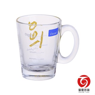 Ocean 馬克杯 200cc 咖啡 果汁 馬克杯 玻璃水杯 玻璃量杯 刻度杯 玻璃咖啡杯 雷霆百貨 G001