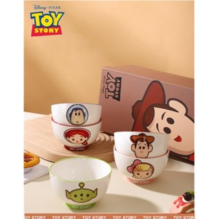 臺灣現貨 新款迪士尼玩具總動員陶瓷碗 飯碗 湯碗 水果碗 蛋糕碗 沙拉碗 新款兒童飯碗 高顏值禮盒裝送禮餐具 陶瓷飯碗