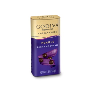 好市多 Godiva 珍珠巧克力 黑巧克力口味 巧克力豆 43公克/盒 鐵盒裝 有包膜 現貨