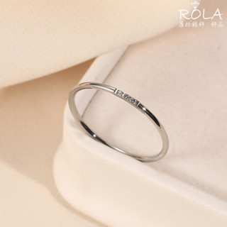 ROLA蘿拉銀飾.飾品 “現貨當天出” 單鑽/雙鑽/三鑽925純銀戒指線戒 多尺寸.