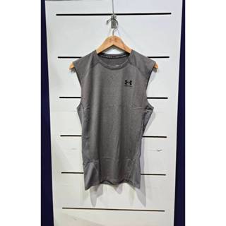 【清大億鴻】UNDER ARMOUR 男款 HG Armour 運動背心上衣 灰色1361522-090