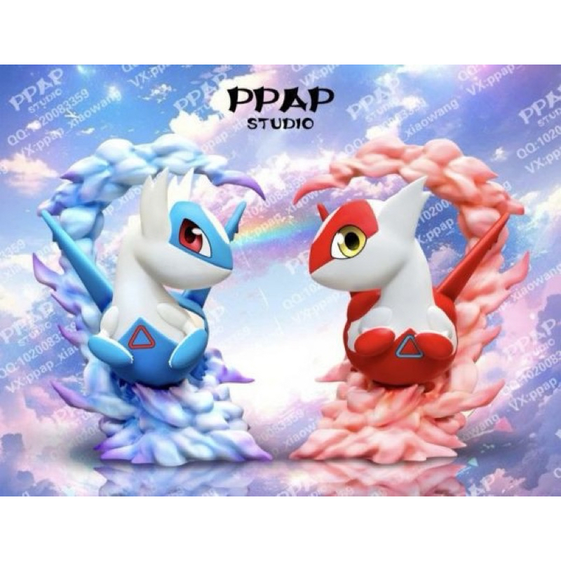 PPAP 小肥系列 精靈寶可夢 神奇寶貝 水都雙子拉帝亞斯&拉帝歐斯 透色 雕像 GK 公仔模型