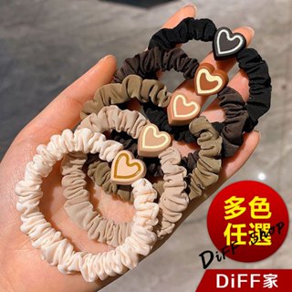 【DIFF】韓版高階感愛心大彈性高馬尾髮圈 綁頭髮 橡皮筋 綁頭 髮圈 髮飾 頭飾【N143】