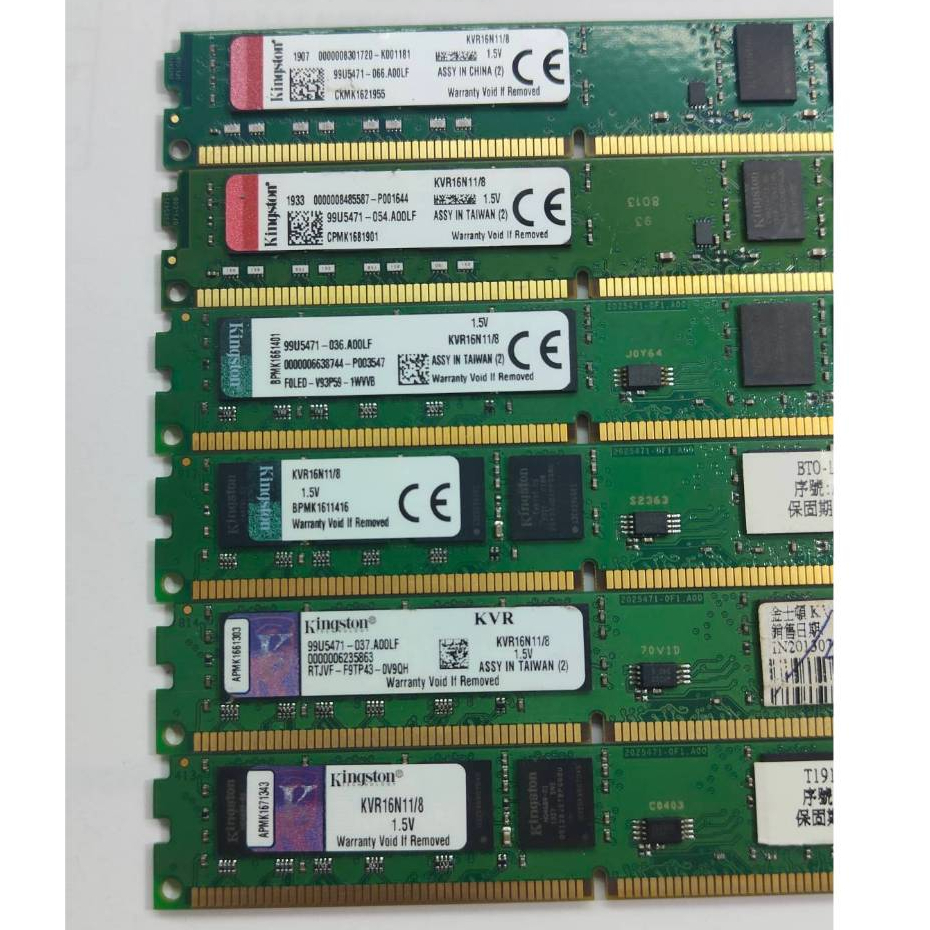 【橙の科技】『二手』Kingston 4GB DDR3 DDR2 1600 N 1333桌上型記憶體KVR16N11/