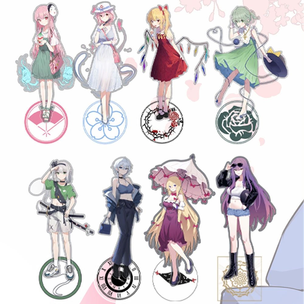東方PROJECT立牌 15CM 八種 芙蘭\咲夜\幽幽子\妖夢\古地明戀\秦心\八雲紫\聖白蓮