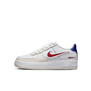 NIKE AIR FORCE 1 LV8 GS 大童 女鞋 休閒鞋 AF1 白藍紅-HF5744146