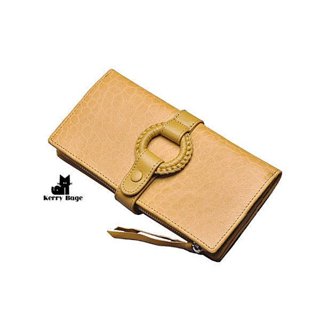 85031-1 [克里比奇皮具精品]復古真皮女士錢包韓版時尚手機包頭層牛皮rfid長款錢包 purse