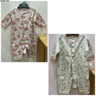 🇯🇵Uniqlo 連身衣，尺寸60 粉紅小花