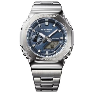CASIO 卡西歐 G-SHOCK 八角金屬雙顯腕錶 GM-2110D-2B