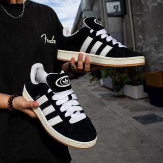 Adidas Campus 00s HQ8708 男女 休閒鞋 經典 復古 Originals 麂皮 奶油底 黑 白