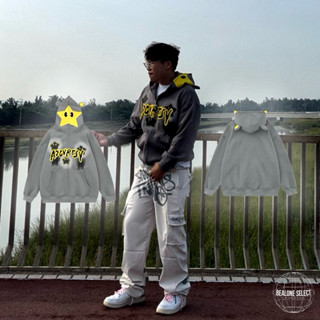 BEALONE SELECT - 美式 嘻哈 街頭 星星 翻玩 Y2K 情侶 百搭 歐美 小眾 連帽外套