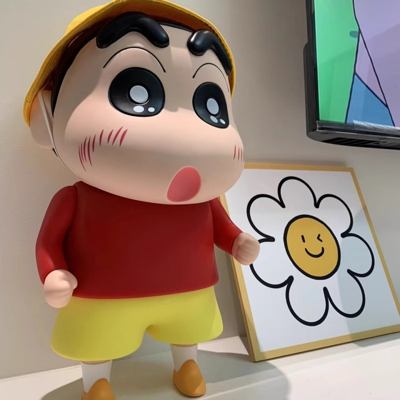 【只做好品質！】蠟筆小新手辦1比1擺件 大號蠟筆小新擺件 日本野原新之助害羞禮物 野原新之助大號擺件 生日禮物 交換禮物