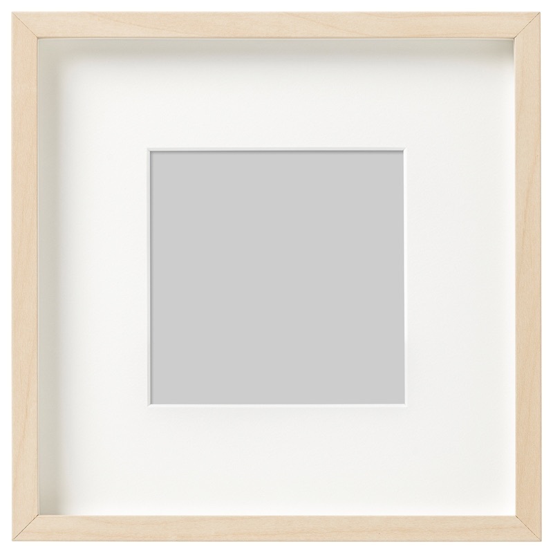 IKEA HOVSTA 相框 貼皮相框 23x23公分 相片框 北歐相框 簡約相框 畫框 裝飾 相框掛牆 樺木紋