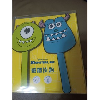 全新 迪士尼怪獸電力公司造型磁鐵掛勾兩入組