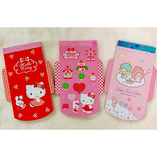 Sanrio三麗鷗 Hello Kitty/雙子星 卡片信封便條本 市價：60元
