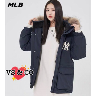 💖VS & CO💖 美國outlet代購 MLB NY洋基紐約隊男女同款情侶款80%白鵝絨工裝雪地羽絨外套羽絨大衣