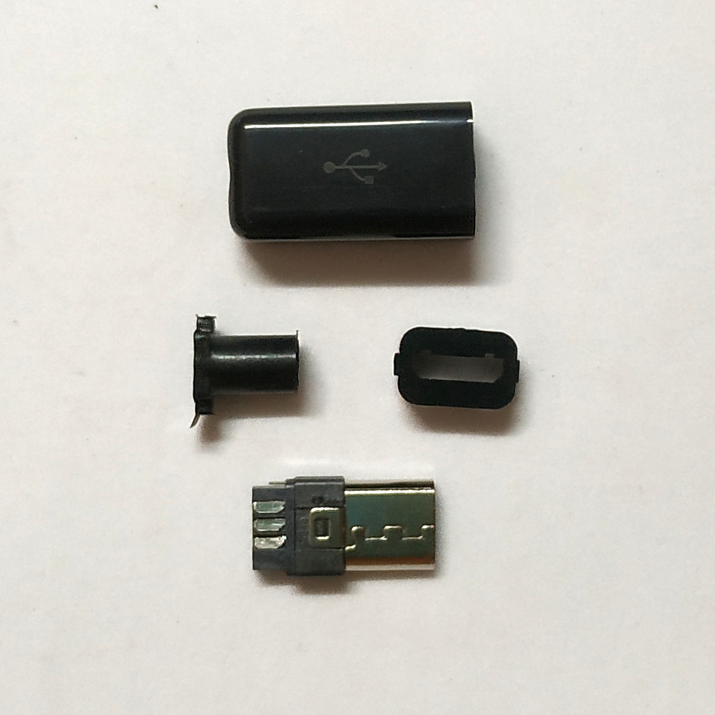 【邦禮】Micro usb 銲線式 公頭 diy 四件套 維修