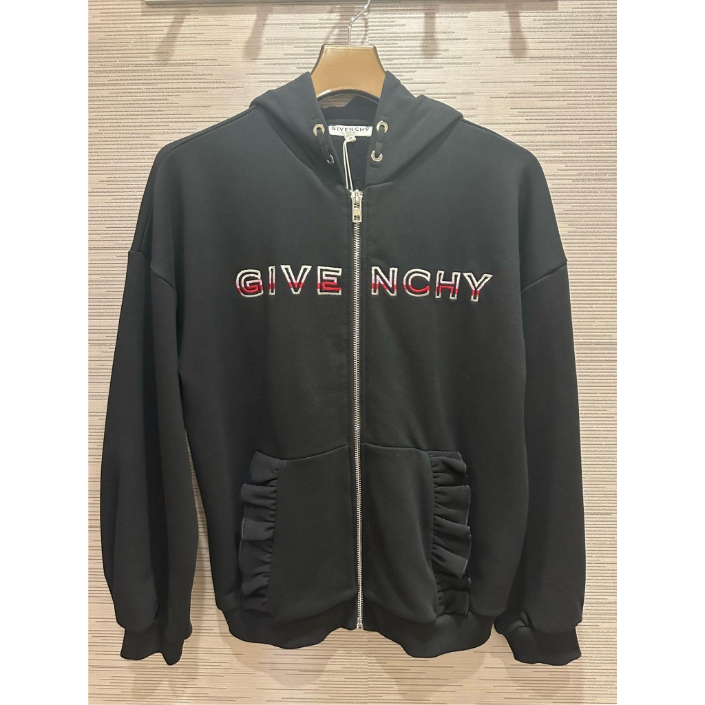 GIVENCHY 紀梵希 刺繡 LOGO 連帽 外套