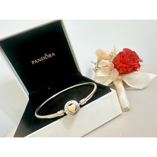 Pandora 潘朵拉 Moments心形釦頭手環 母親節限定 You are so loved 19cm