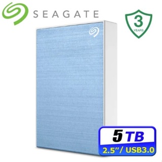 Seagate 希捷One Touch 5TB 輕巧行動硬碟-冰川藍 (STKZ5000402)