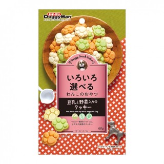 【丹尼寵物】日本Doggyman-犬用豆乳野菜消臭餅乾 60g 多格曼 狗餅乾 狗零食