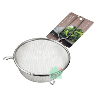 (現貨) ECHO 不銹鋼圓形附柄濾網 日本 不鏽鋼濾網 雙耳過篩 粉篩 瀝油 過濾 15cm 【好夢家精品】