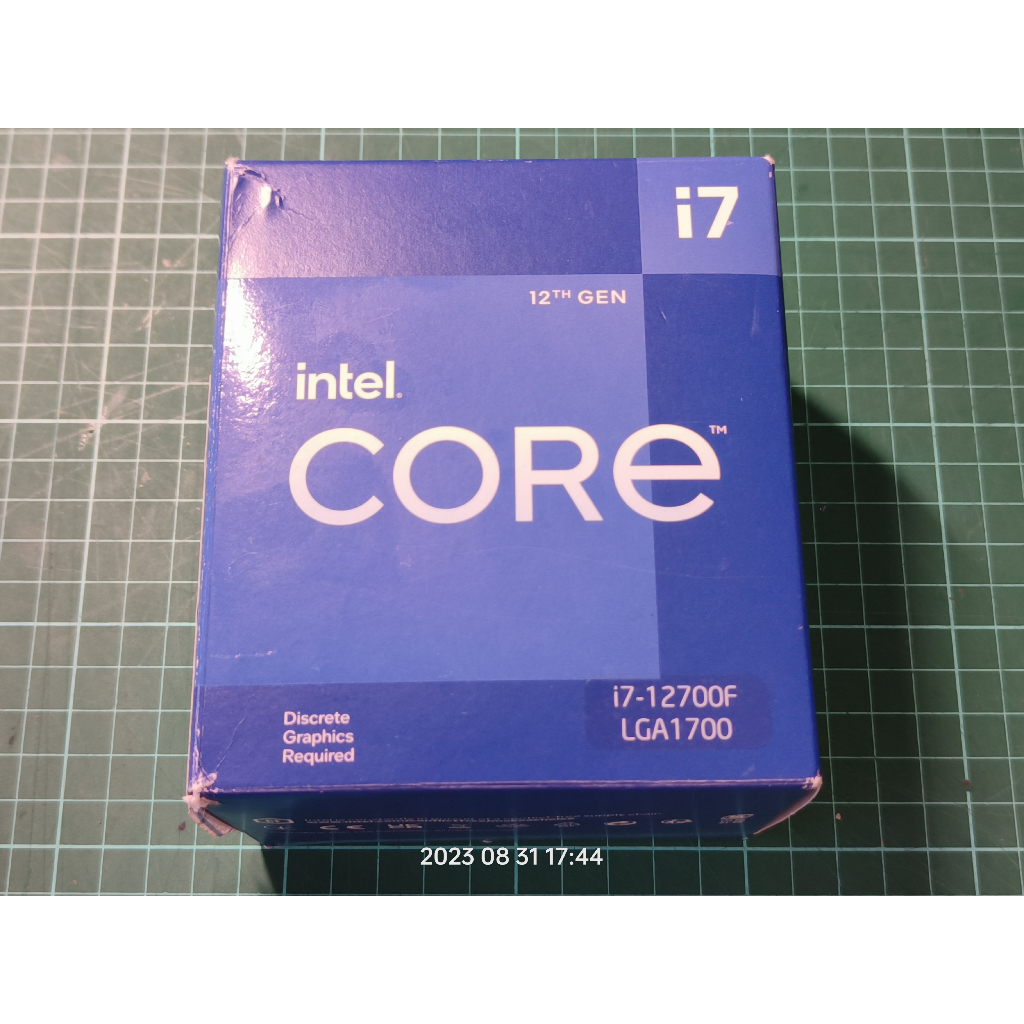 Intel 第12代 Core i7-12700F 12核20緒 處理器 LGA1700/無內顯 捷元代理