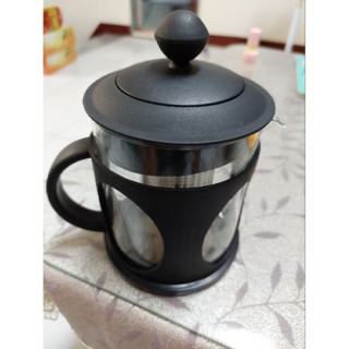 生活工場× 法國PYREX 600ccModern濾茶壺玻璃隔熱花茶壺泡茶壺咖啡濾壺黑色物語