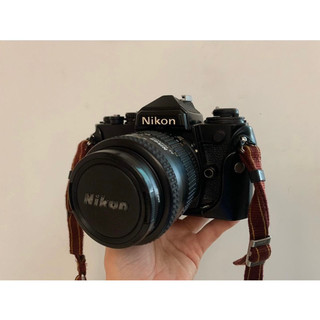 【habibi】Nikon fe 付原廠揹帶 皮套 鏡頭