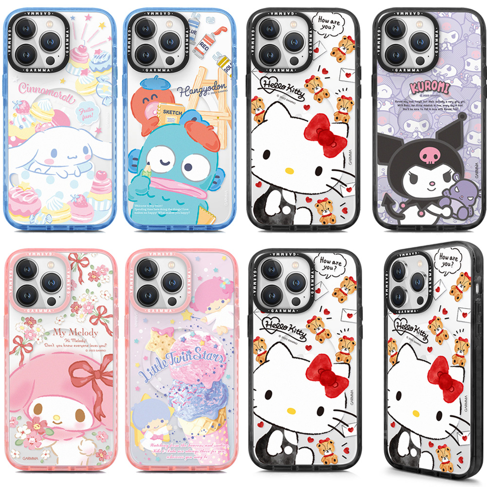 GARMMA 三麗鷗家族 iPhone 15 手機殼 15Pro 15ProMax I15 -磁吸款保護殼