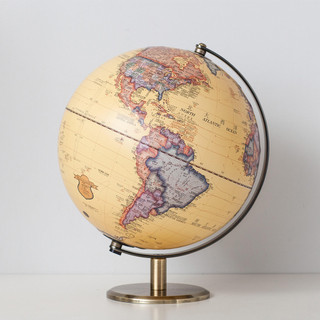 【SkyGlobe】10吋發光仿古金屬手臂地球儀-LED(中英文版)AR款《WUZ屋子-台北》10吋 擺飾 地球儀 AR