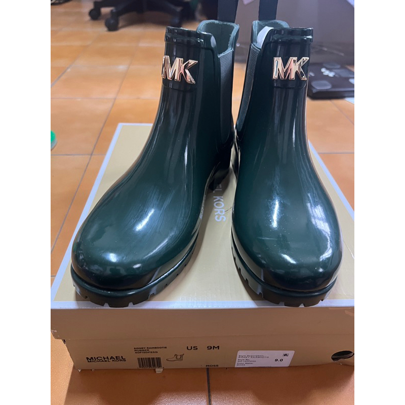 Michael Kors MK-綠色雨靴（US9）