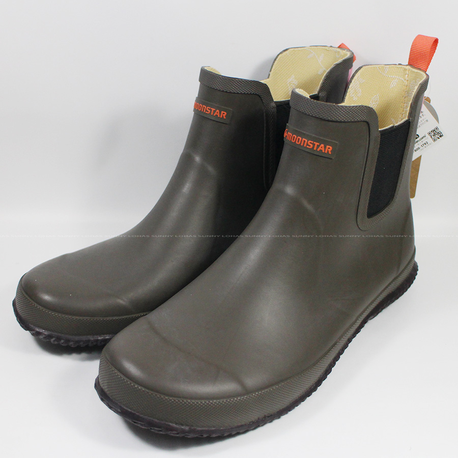 日本 MoonStar 短筒雨靴園藝靴/MSRLS021 雨靴 防水鞋 防水靴 深咖啡色