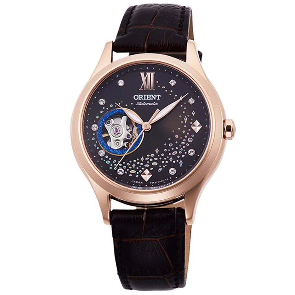 【聊聊甜甜價】ORIENT 東方錶 藍月奇蹟 鏤空機械腕錶 36mm / RA-AG0017Y