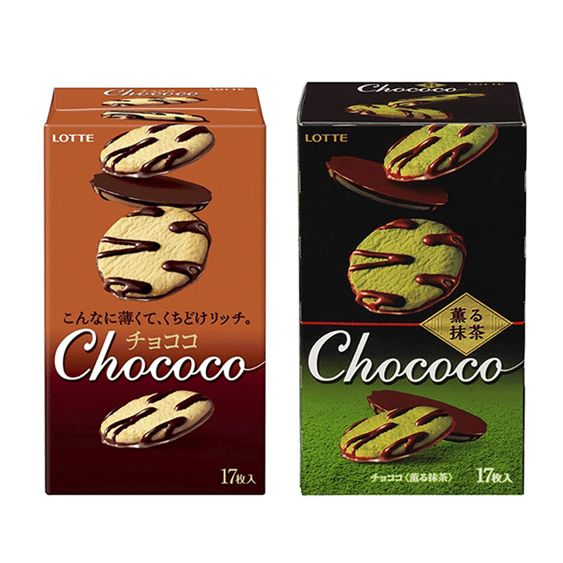 《現貨速發》日本直進 🎀LOTTE樂天🎀Chococo巧克力薄餅點心餅乾17入盒裝