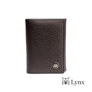 【Lynx】大象紋進口牛皮2卡名片夾/皮夾/短夾 LY16-2059