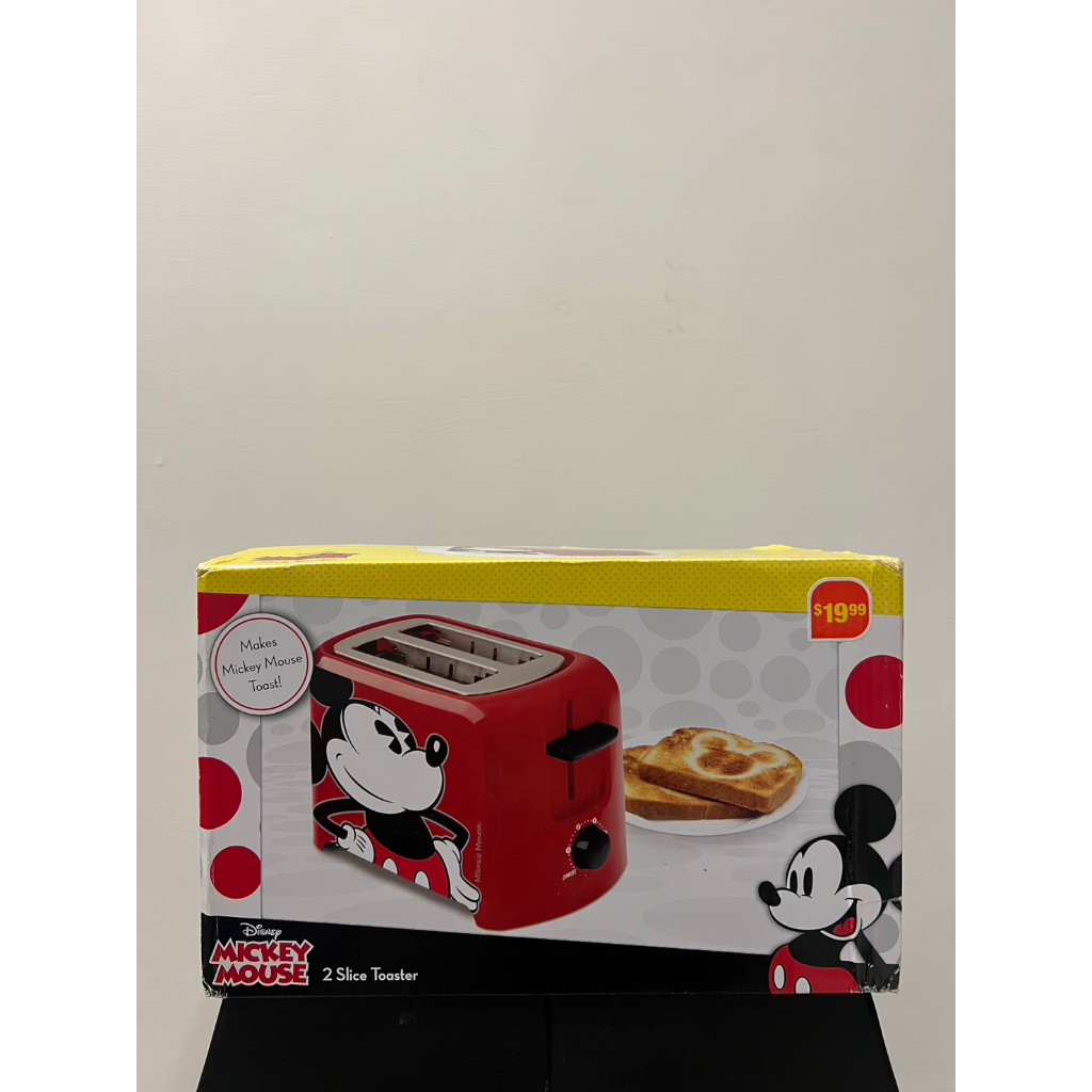 Disney DCM-21 米奇 烤麵包機 吐司機 2片 米老鼠 圖案 Toaster Red/Black