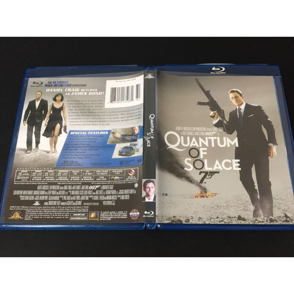 ．私人好貨．二手．BD DVD．早期 藍光【007 量子危機 Quantum of Solace】中古光碟 高清電影 影
