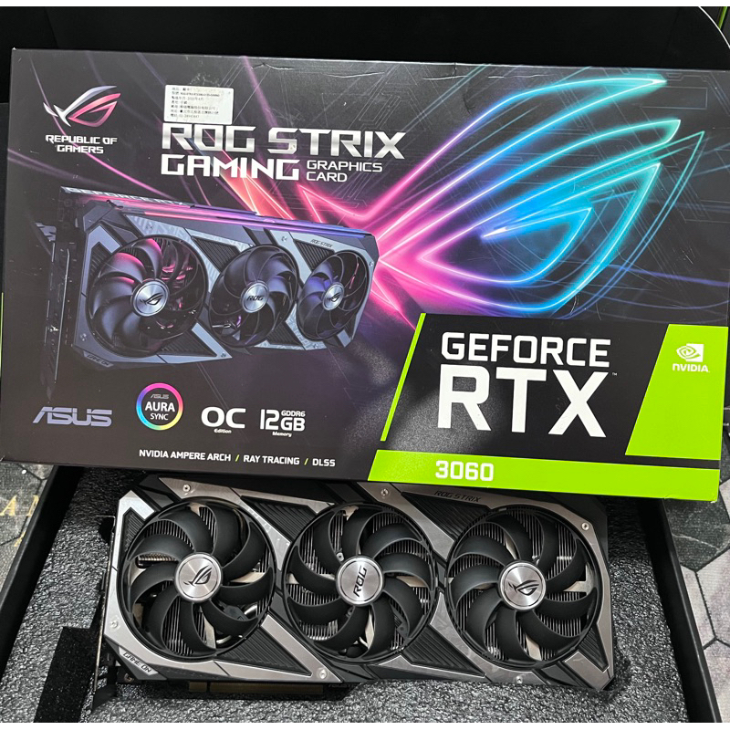 華碩 ROG RTX3060 O12G Gaming顯示卡