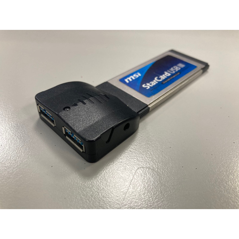 筆電專用 ExpressCard 34 MSI 擴充卡 StarCard USB III USB3.0 內建DC電源補充