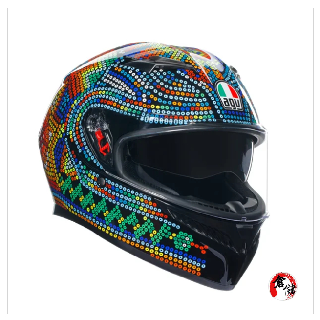 AGV K3 羅西 選手 ROSSI Wintertest 2018 雙D扣 亞洲頭型 ASIAFIT 台中倉儲安全帽