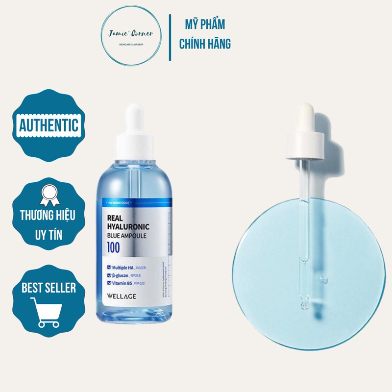 SERUM WELLAGE  REAL. HYALURONIC AMPOULE TINH CHẤT CẤP NƯỚC