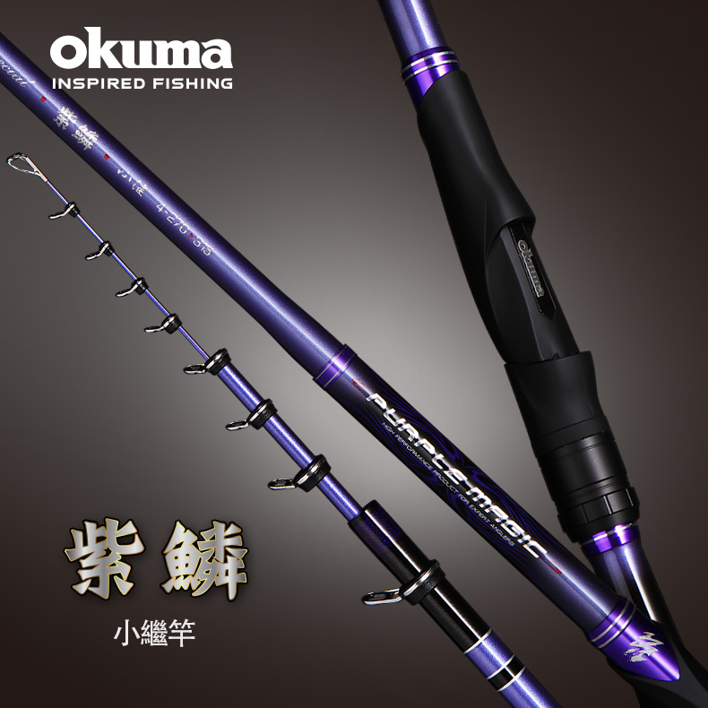 OKUMA 紫鱗 小繼竿 PURPLE MAGIC