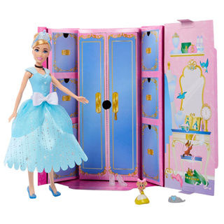 正版現貨 Mattel 全新 迪士尼公主-灰姑娘造型娃娃驚喜配件系列 仙履奇緣 仙杜瑞拉 娃娃