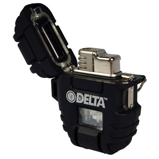 UST Delta 電子防風打火機 點火器 賴打 黑 21-390-0001 不含燃油 綠野山房