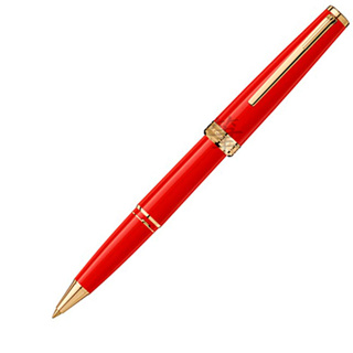 【筆較便宜】Mont Blanc萬寶龍 117654 PIX系列紅桿金夾鋼珠筆