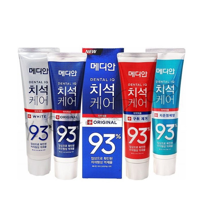 X.O.X.O Shop 韓國 Median 93%強效護理牙膏 120g/入 多款供選