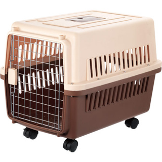 寵愛物語-中型犬運輸籠RU22航空運輸籠(載重25kg)附底盤&可拆活動輪/適合中型寵物外出籠/提籠