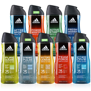 adidas 愛迪達 男性 三效沐浴露 400ml (洗髮/沐浴/潔顏) 洗髮精/沐浴露/潔面乳/洗面乳【DDBS】