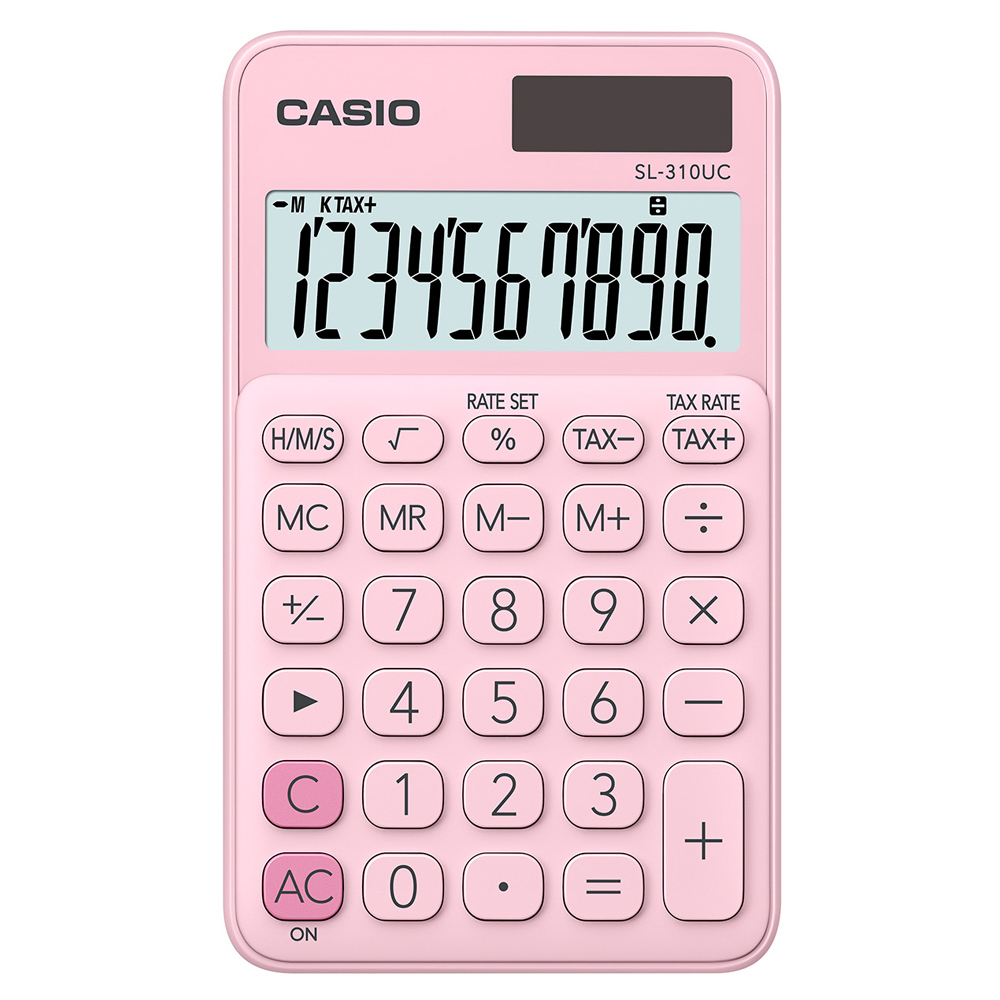 【CASIO 】卡西歐 口袋型計算機-草莓粉 (SL-310UC-PK) SL-310UC 保固兩年